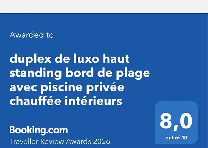 Apartmán Duplex De Luxo Standing Bord De Avec Piscine Privee Chauffee Interieurs